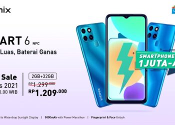 INFINIX Luncurkan Smart 6 NFC, Smartphone 1 Jutaan Berfitur Lengkap dengan NFC