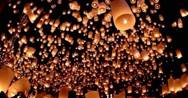 Perayaan Waisak 2022 di candi borobudur dilengkapi dengan pelepasan lampion