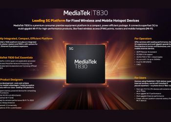 MediaTek Merilis Platform T830 untuk Perangkat 5G CPE, Termasuk Router Fixed Wireless Access dan Mobile Hotspot
