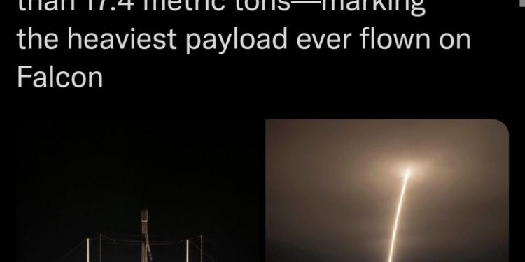Roket Falcon 9 dari SpaceX Berhasil Membawa Muatan Terberatnya ke Luar Angkasa