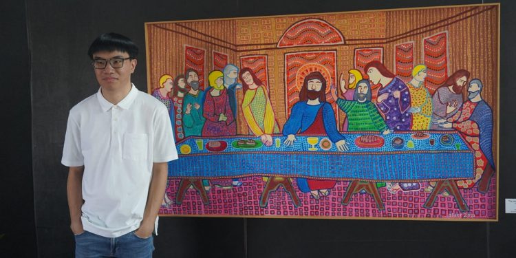 Oliver Wihardja Bakal Pamerkan 14 Lukisan di Gereja Katolik Singapura