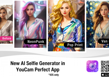 Fitur AI Selfie di Aplikasi YouCam Perfect dari Perfect Corp. Bisa Edit Foto Jadi Gaya Seni Populer