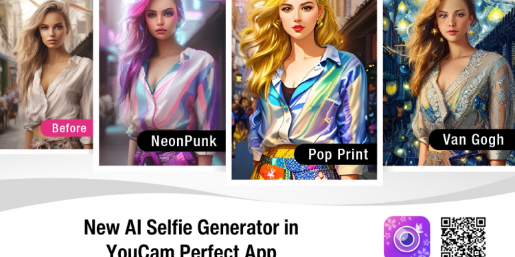 Fitur AI Selfie di Aplikasi YouCam Perfect dari Perfect Corp. Bisa Edit Foto Jadi Gaya Seni Populer