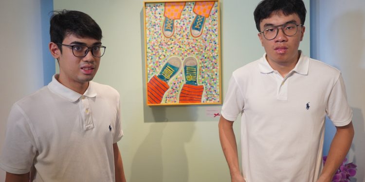 Kolaborasi Oliver dan Rayen dalam Pameran Lukisan Bertajuk “Be My Friend”